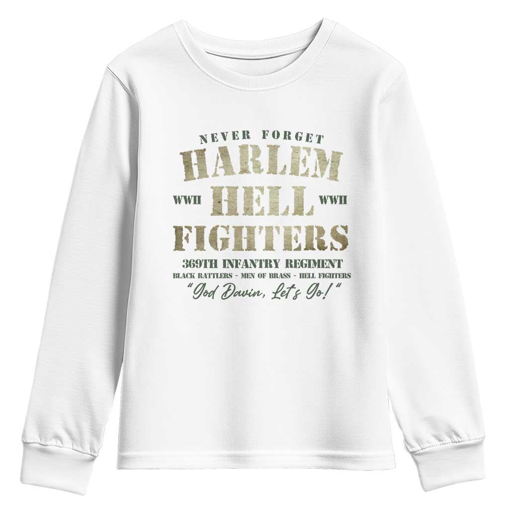 Harlem Hellfighters Youth Sweatshirt American Black History Military Soldiers