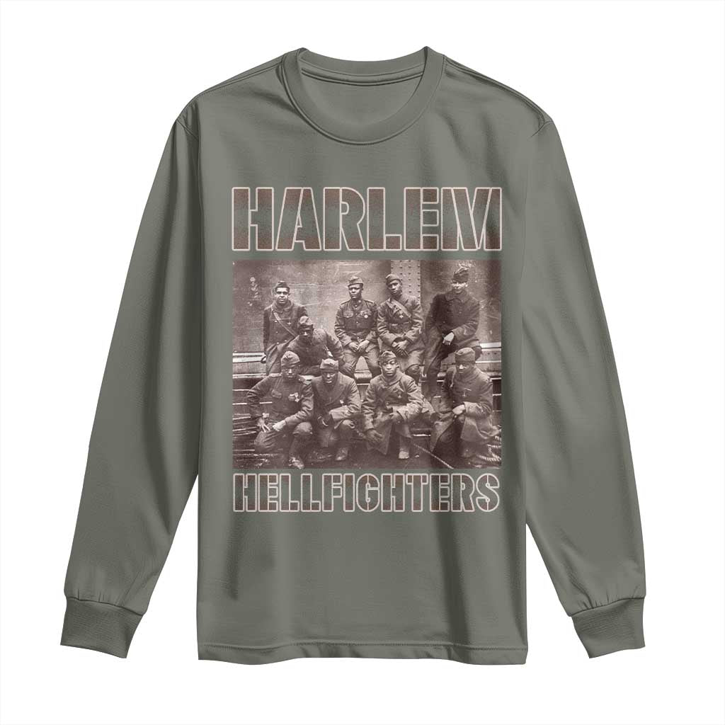 Harlem Hellfighters Long Sleeve Shirt The 369th Infantry Regiment American Black History Military Soldiers