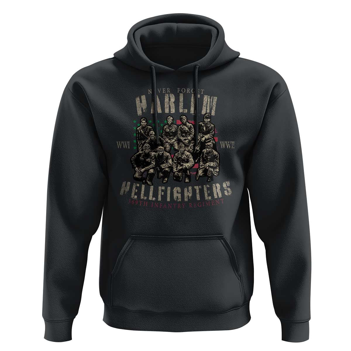 Harlem Hellfighters Hoodie American Military Soldiers Black History