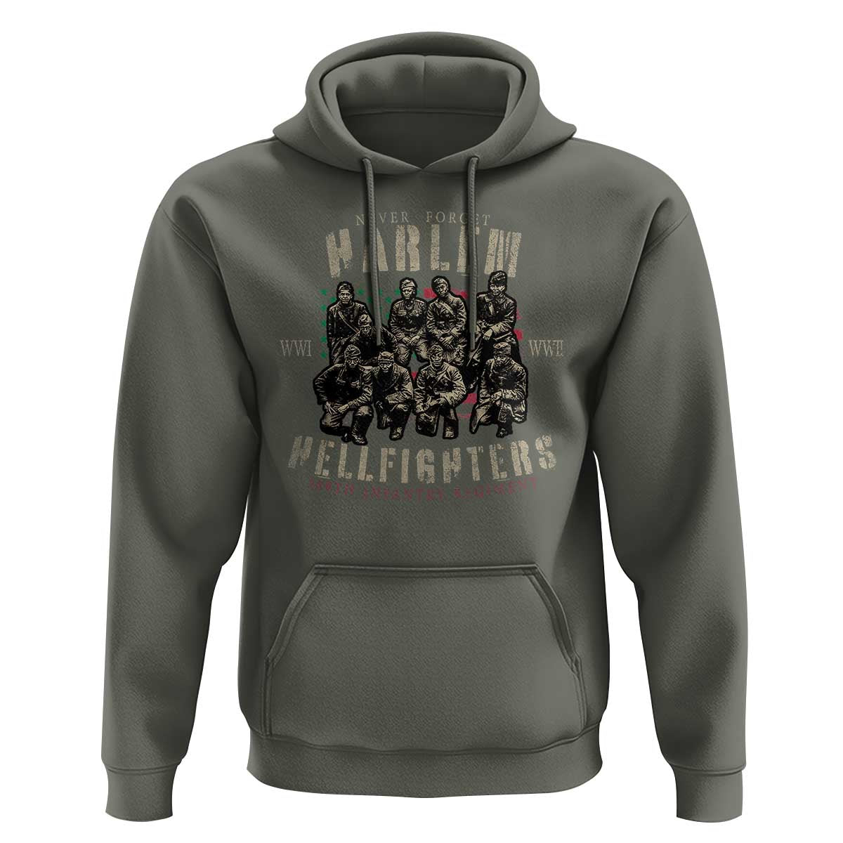 Harlem Hellfighters Hoodie American Military Soldiers Black History