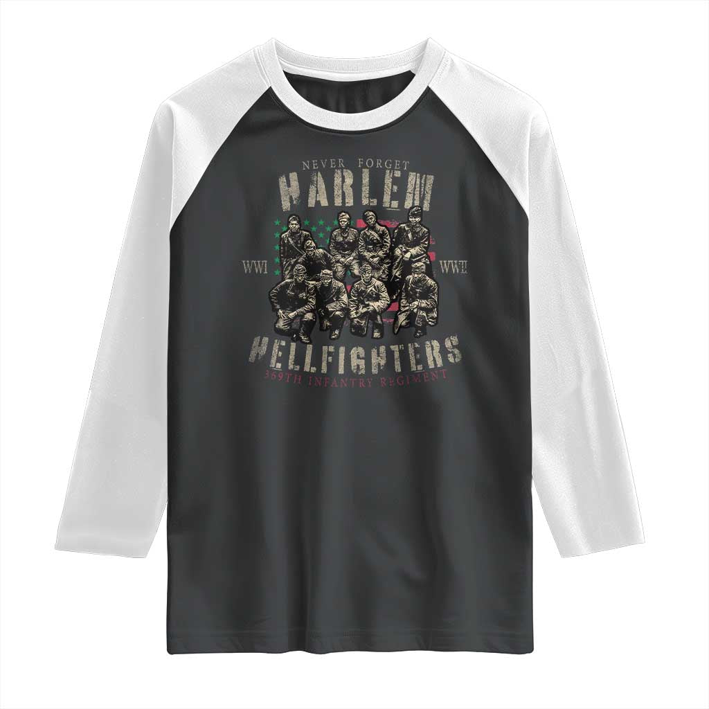 Harlem Hellfighters Raglan Shirt American Military Soldiers Black History