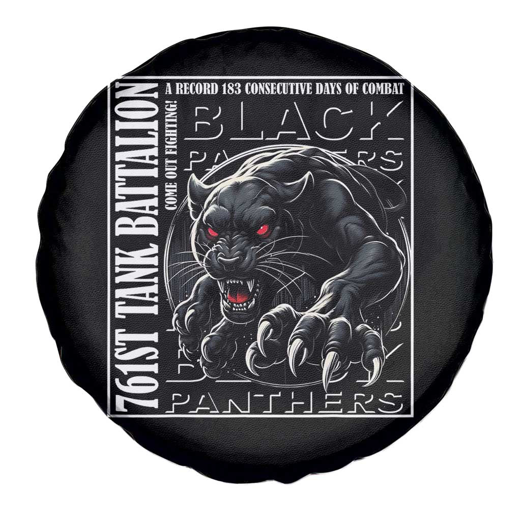 Black Panther Party Spare Tire Cover 761st Tank Battalion Black History
