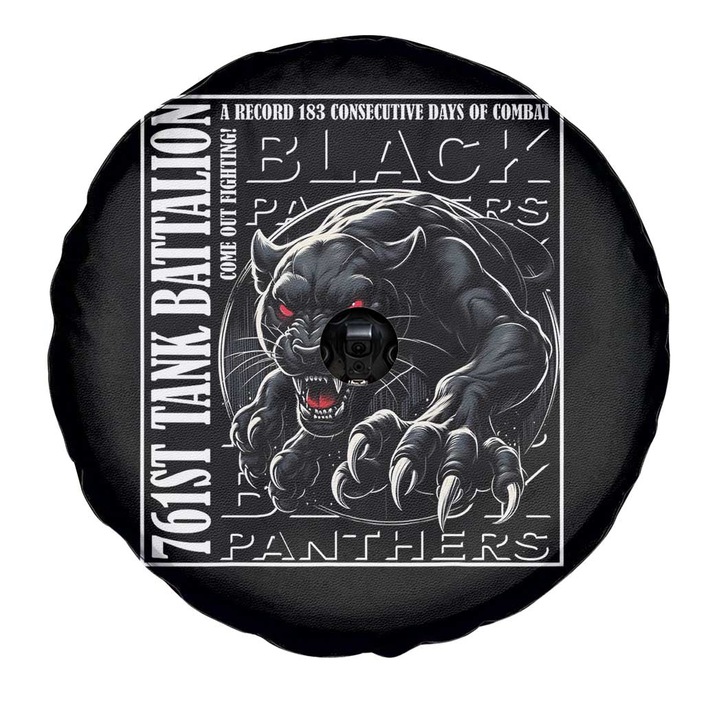 Black Panther Party Spare Tire Cover 761st Tank Battalion Black History