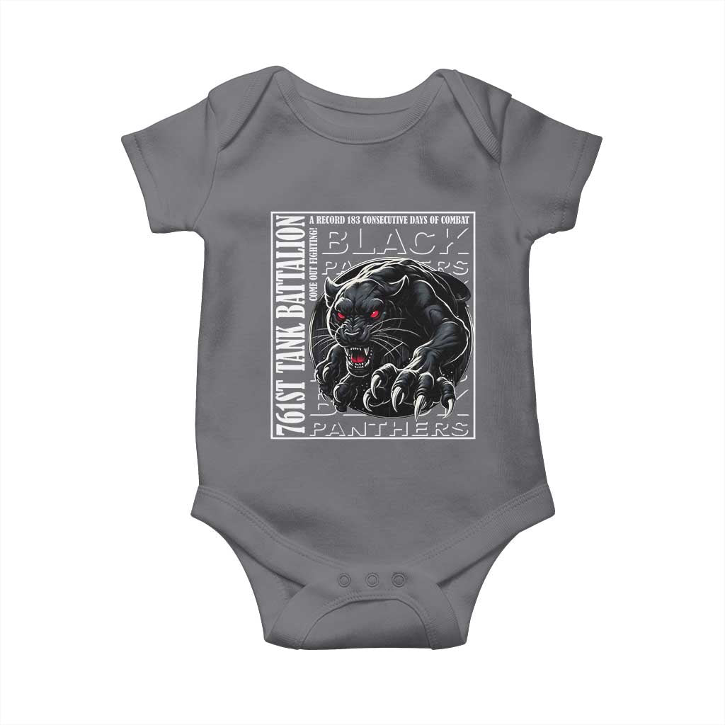Black Panther Party Baby Onesie 761st Tank Battalion Black History
