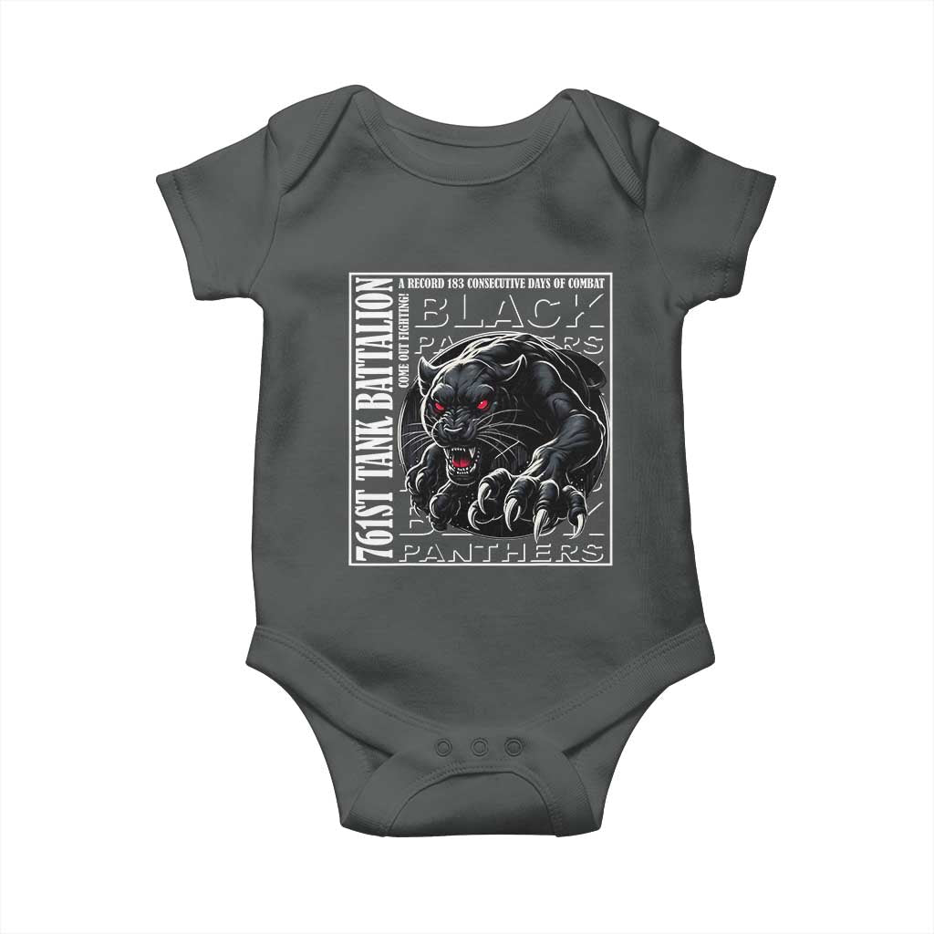 Black Panther Party Baby Onesie 761st Tank Battalion Black History