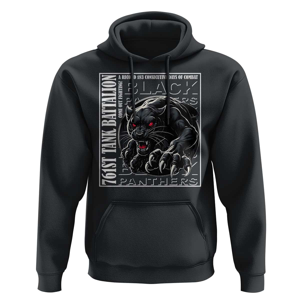 Black Panther Party Hoodie 761st Tank Battalion Black History