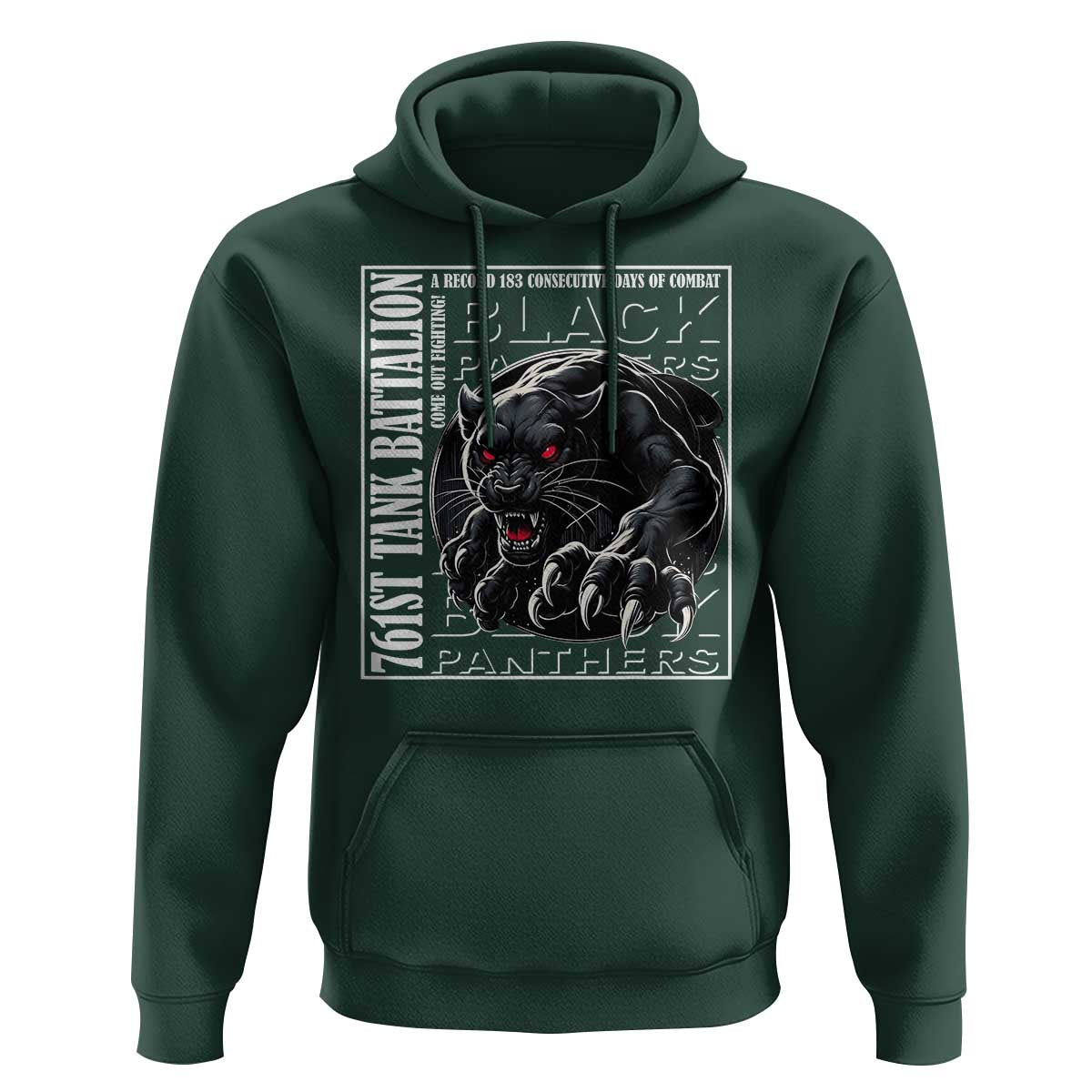 Black Panther Party Hoodie 761st Tank Battalion Black History