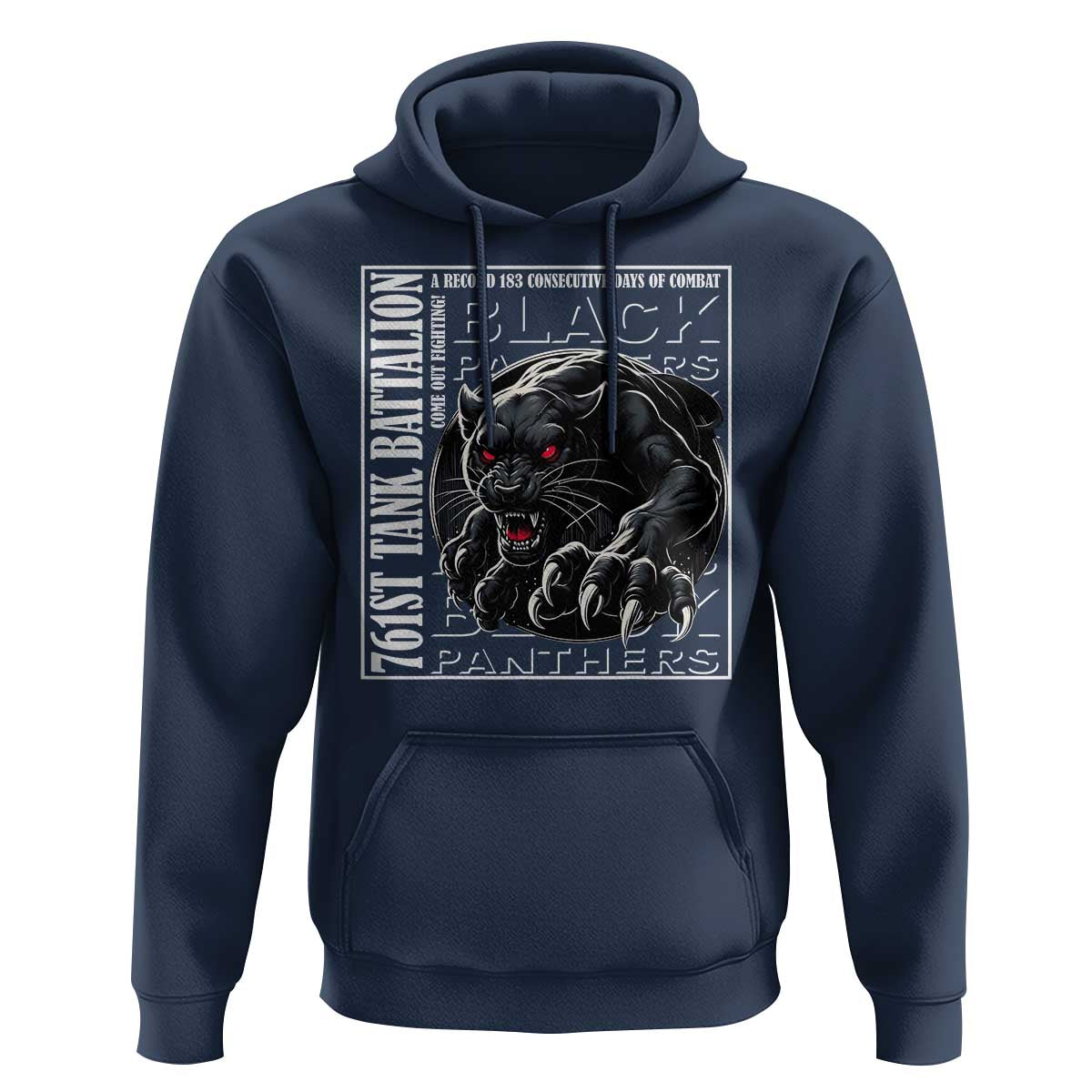 Black Panther Party Hoodie 761st Tank Battalion Black History