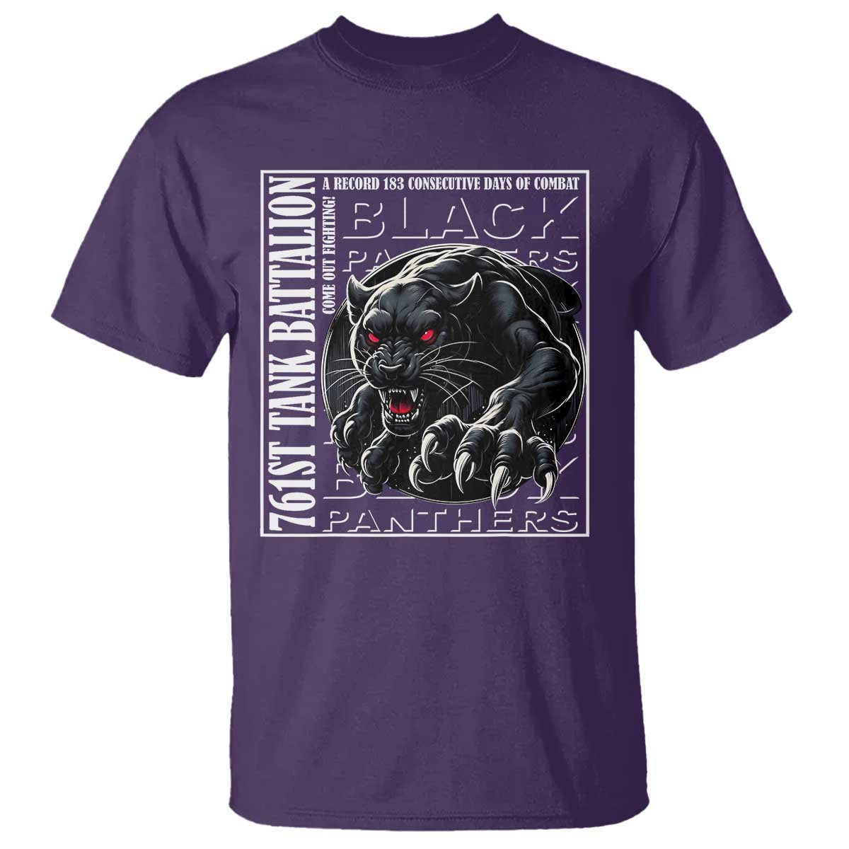Black Panther Party T Shirt 761st Tank Battalion Black History