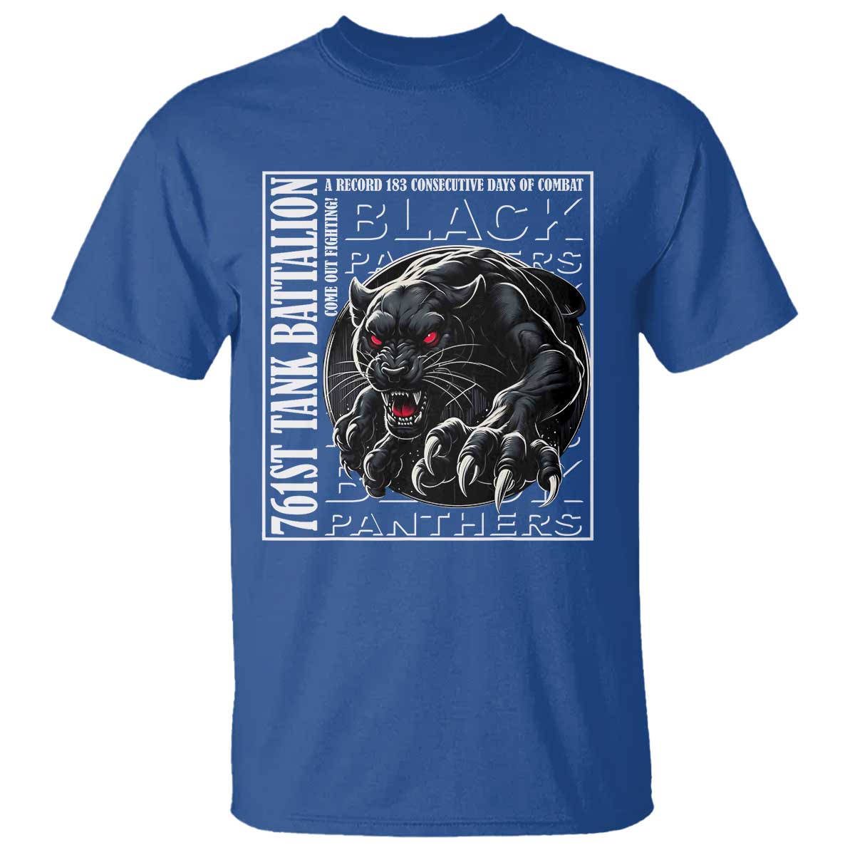 Black Panther Party T Shirt 761st Tank Battalion Black History