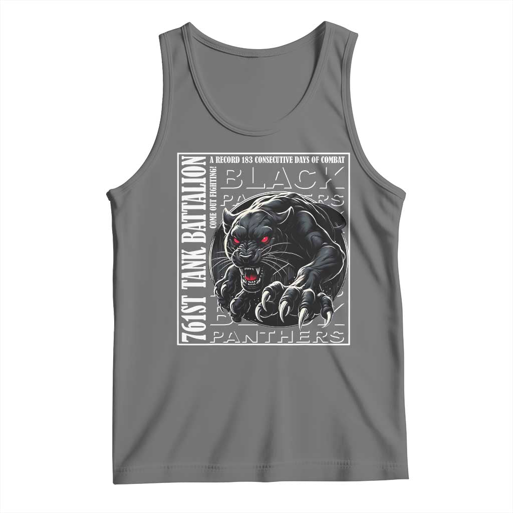 Black Panther Party Tank Top 761st Tank Battalion Black History