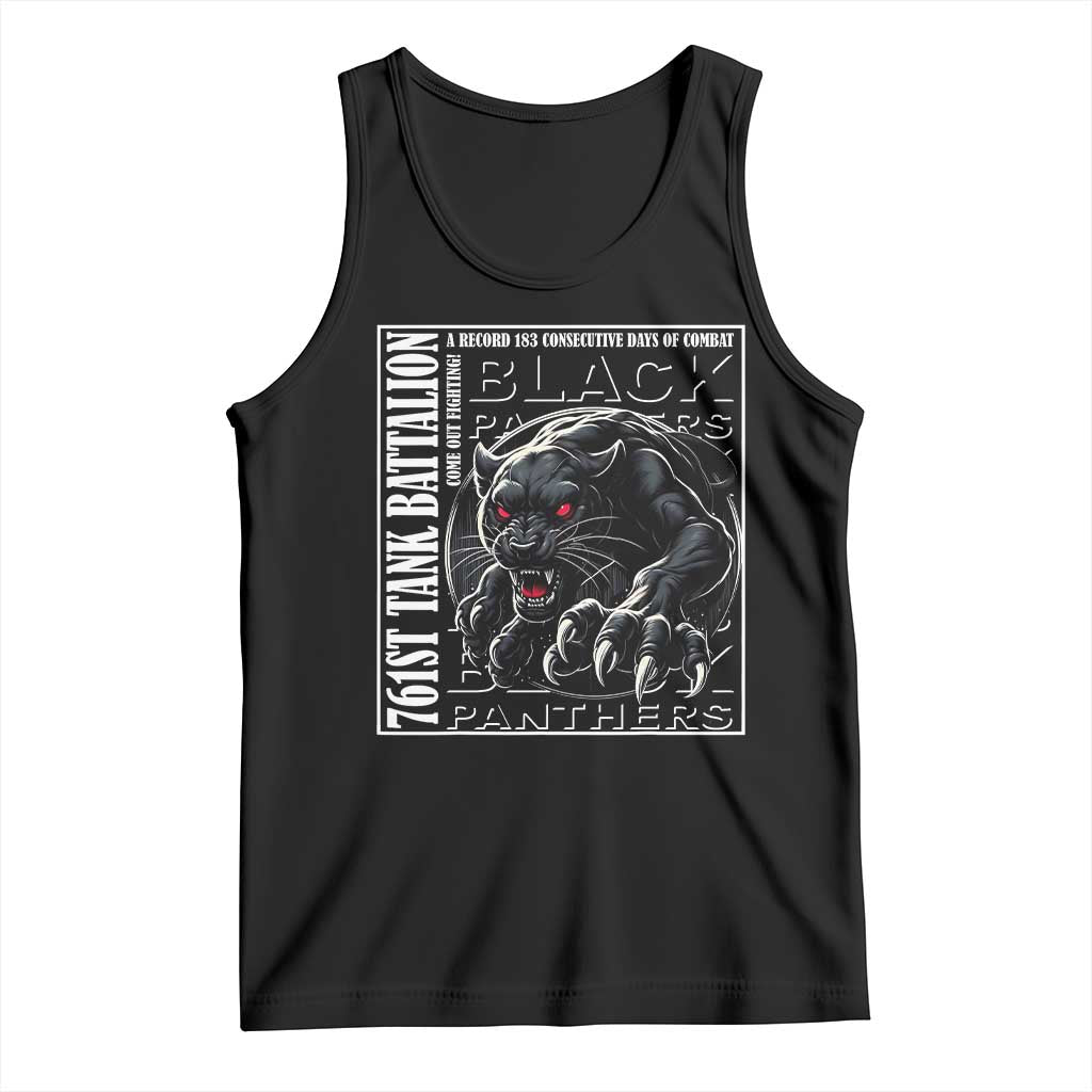 Black Panther Party Tank Top 761st Tank Battalion Black History