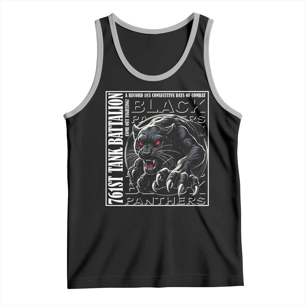 Black Panther Party Tank Top 761st Tank Battalion Black History