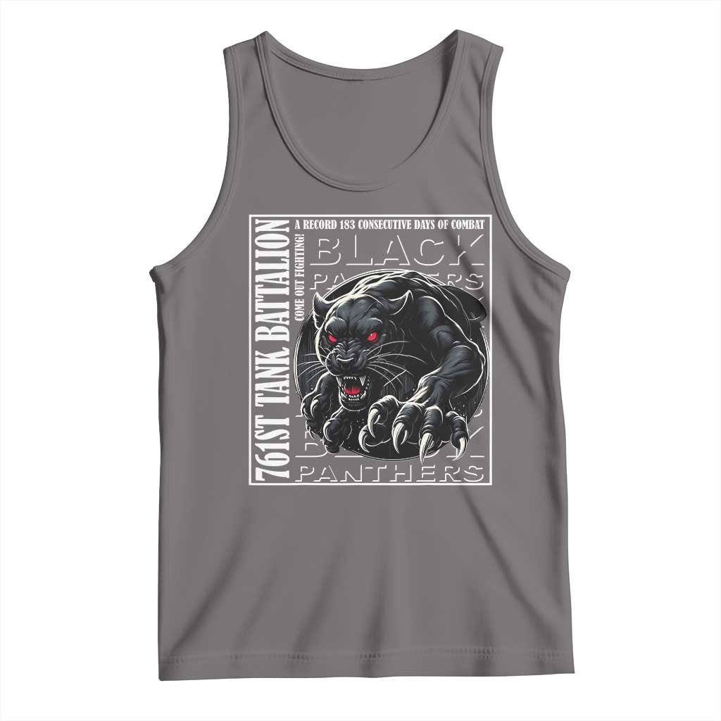 Black Panther Party Tank Top 761st Tank Battalion Black History