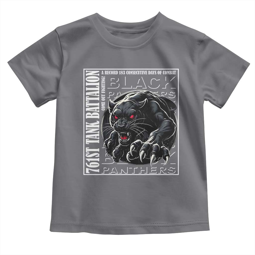 Black Panther Party Toddler T Shirt 761st Tank Battalion Black History