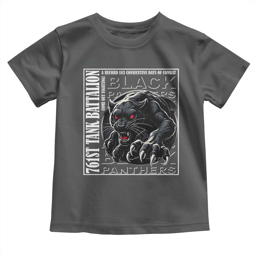 Black Panther Party Toddler T Shirt 761st Tank Battalion Black History