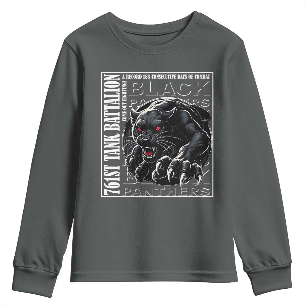 Black Panther Party Youth Sweatshirt 761st Tank Battalion Black History