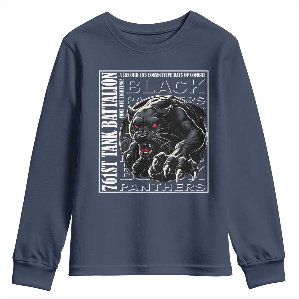 Black Panther Party Youth Sweatshirt 761st Tank Battalion Black History