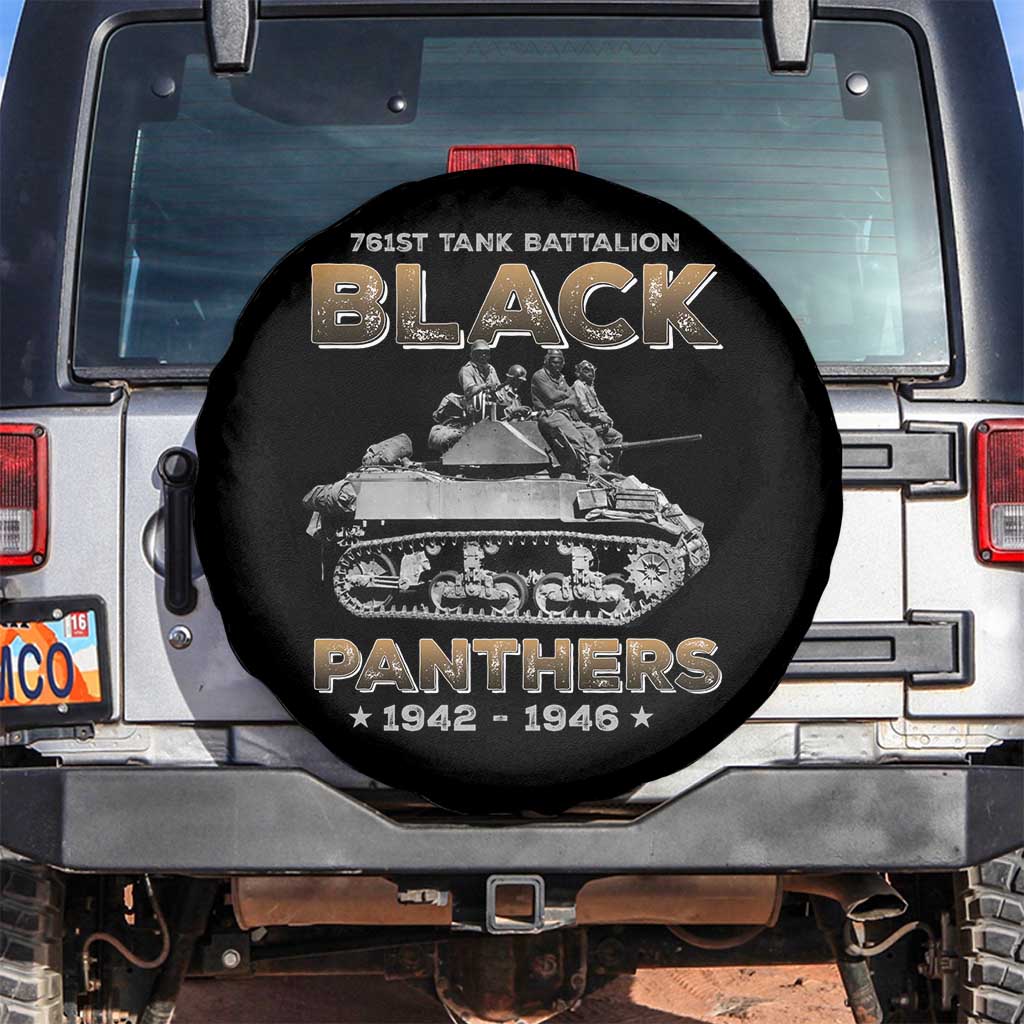 761st Tank Battalion Tribute Black Panther Party History Spare Tire Cover