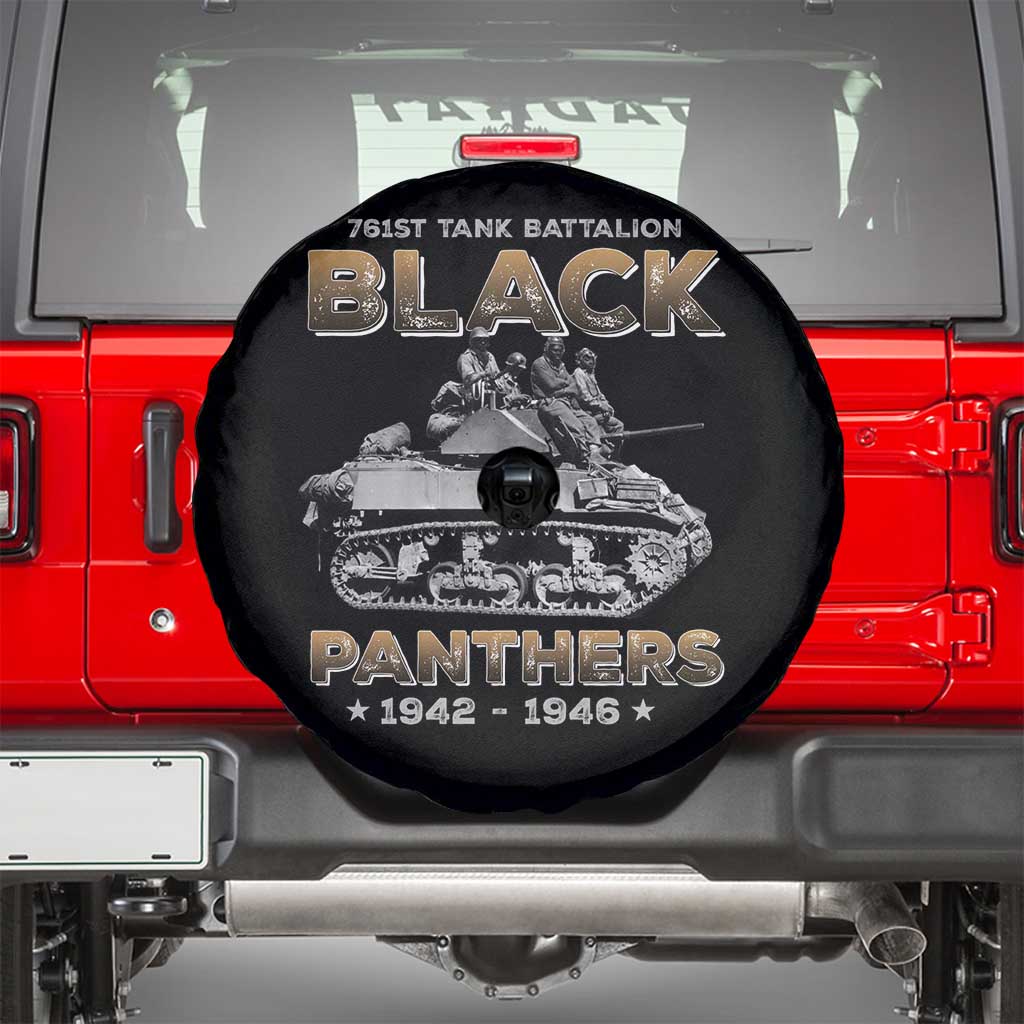 761st Tank Battalion Tribute Black Panther Party History Spare Tire Cover