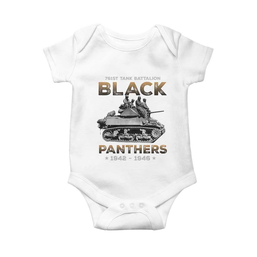 761st Tank Battalion Tribute Black Panther Party History Baby Onesie