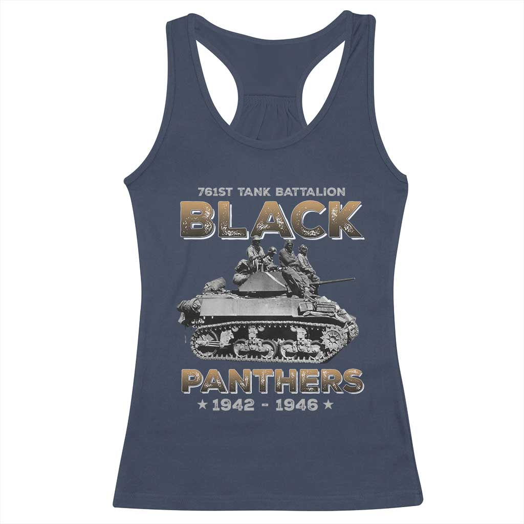 761st Tank Battalion Tribute Black Panther Party History Racerback Tank Top
