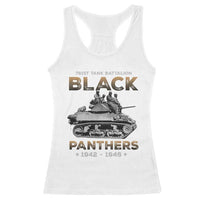 761st Tank Battalion Tribute Black Panther Party History Racerback Tank Top