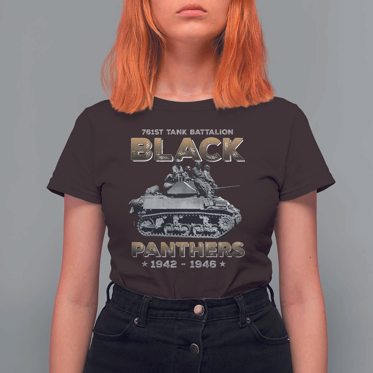 761st Tank Battalion Tribute Black Panther Party History T Shirt For Women