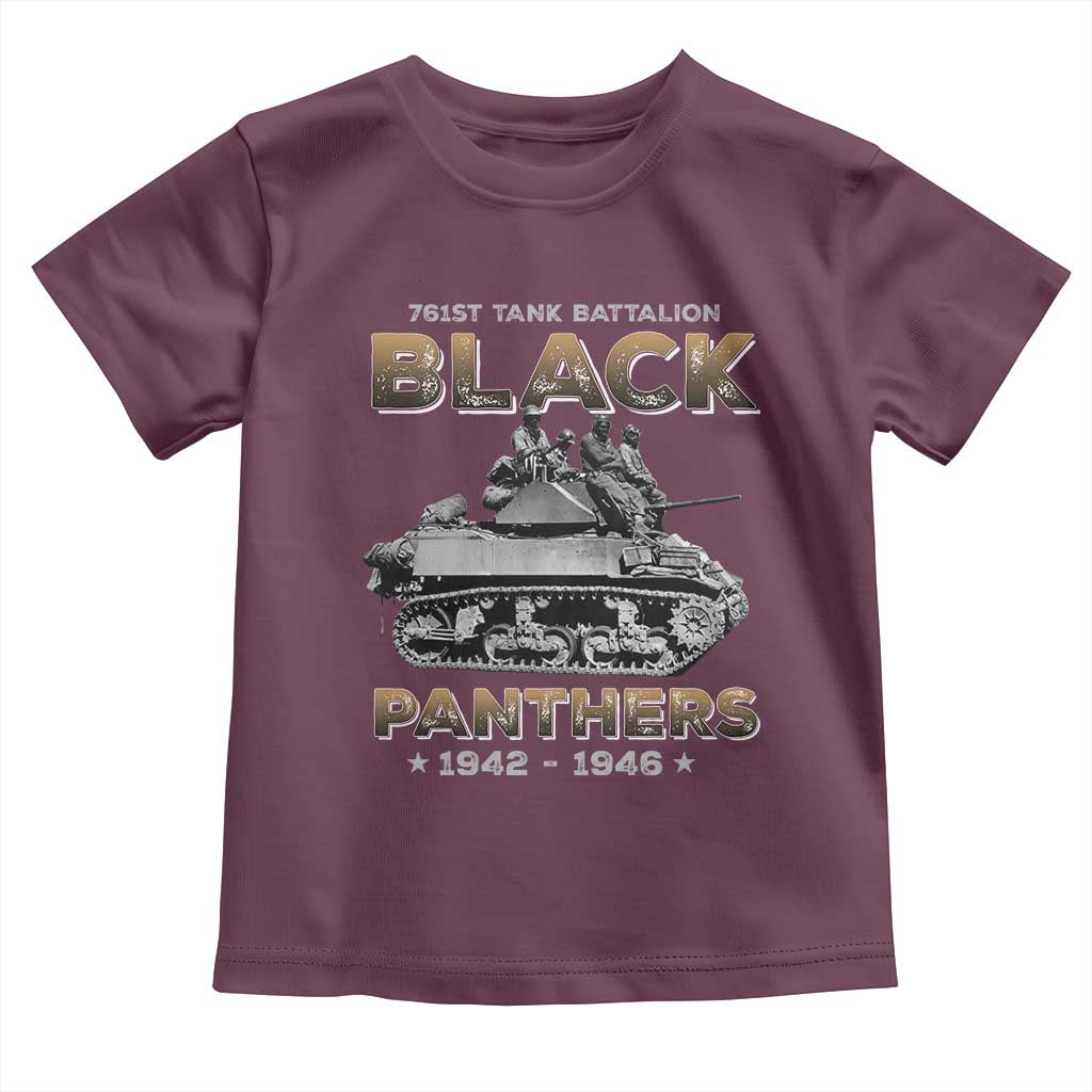 761st Tank Battalion Tribute Black Panther Party History Toddler T Shirt