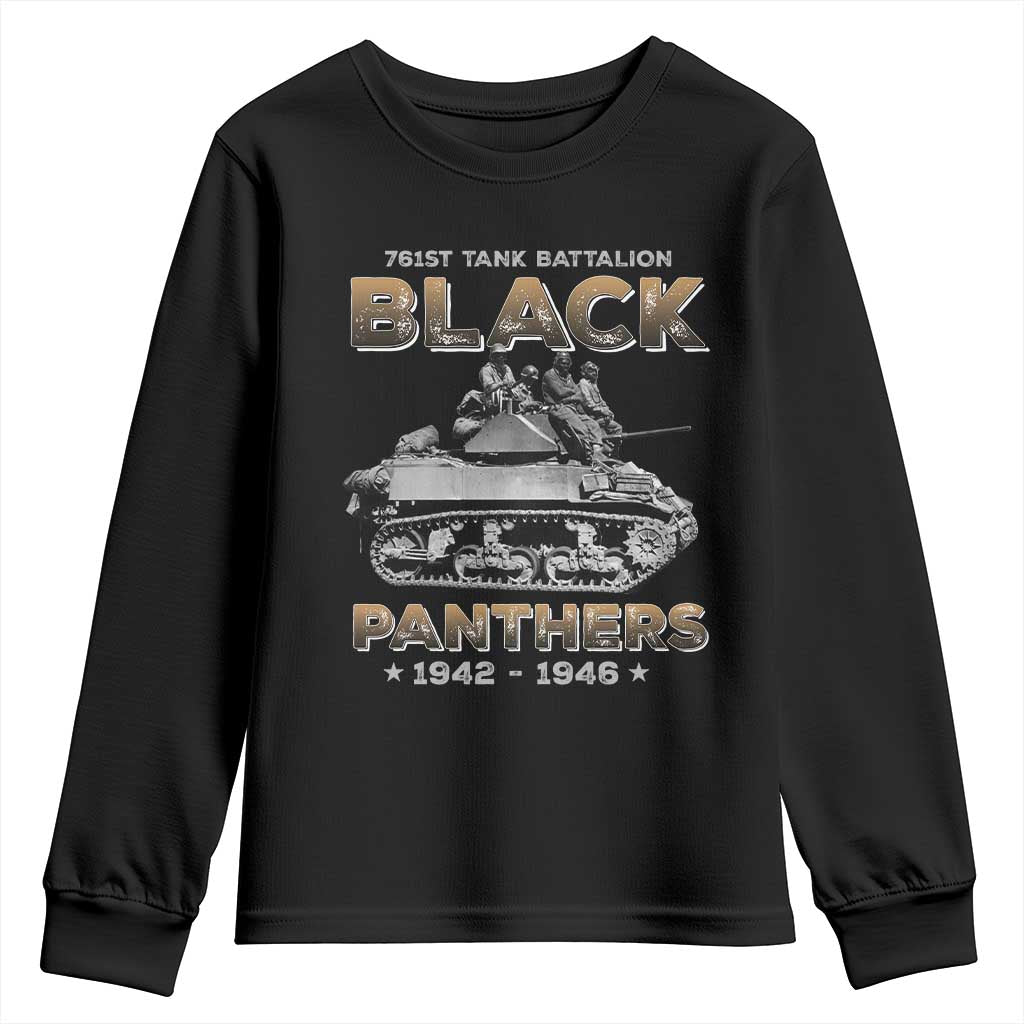 761st Tank Battalion Tribute Black Panther Party History Youth Sweatshirt