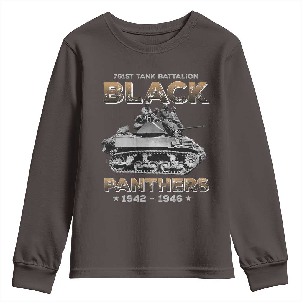761st Tank Battalion Tribute Black Panther Party History Youth Sweatshirt
