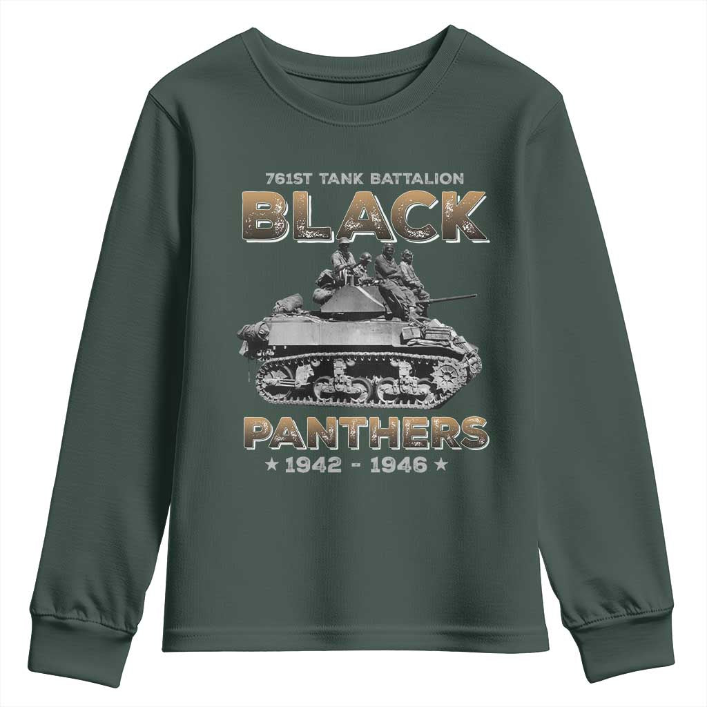 761st Tank Battalion Tribute Black Panther Party History Youth Sweatshirt