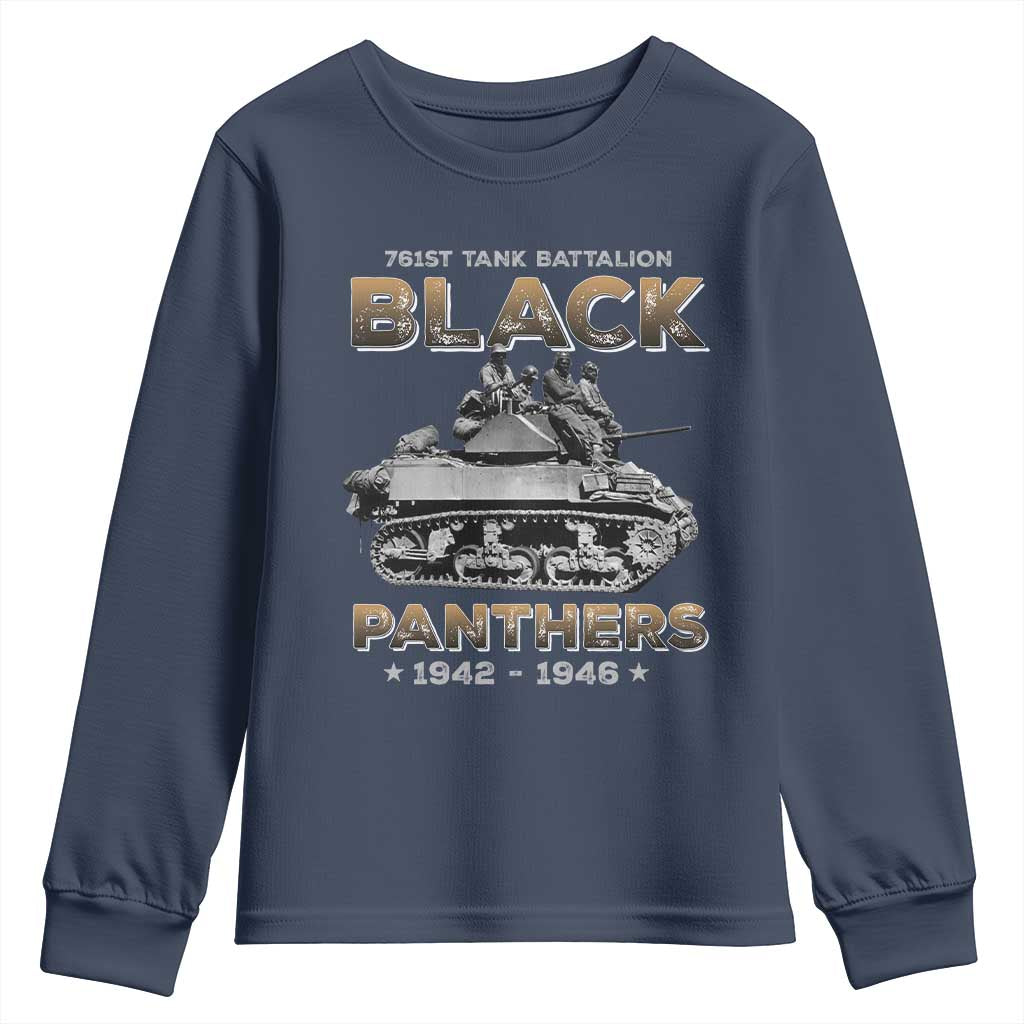 761st Tank Battalion Tribute Black Panther Party History Youth Sweatshirt
