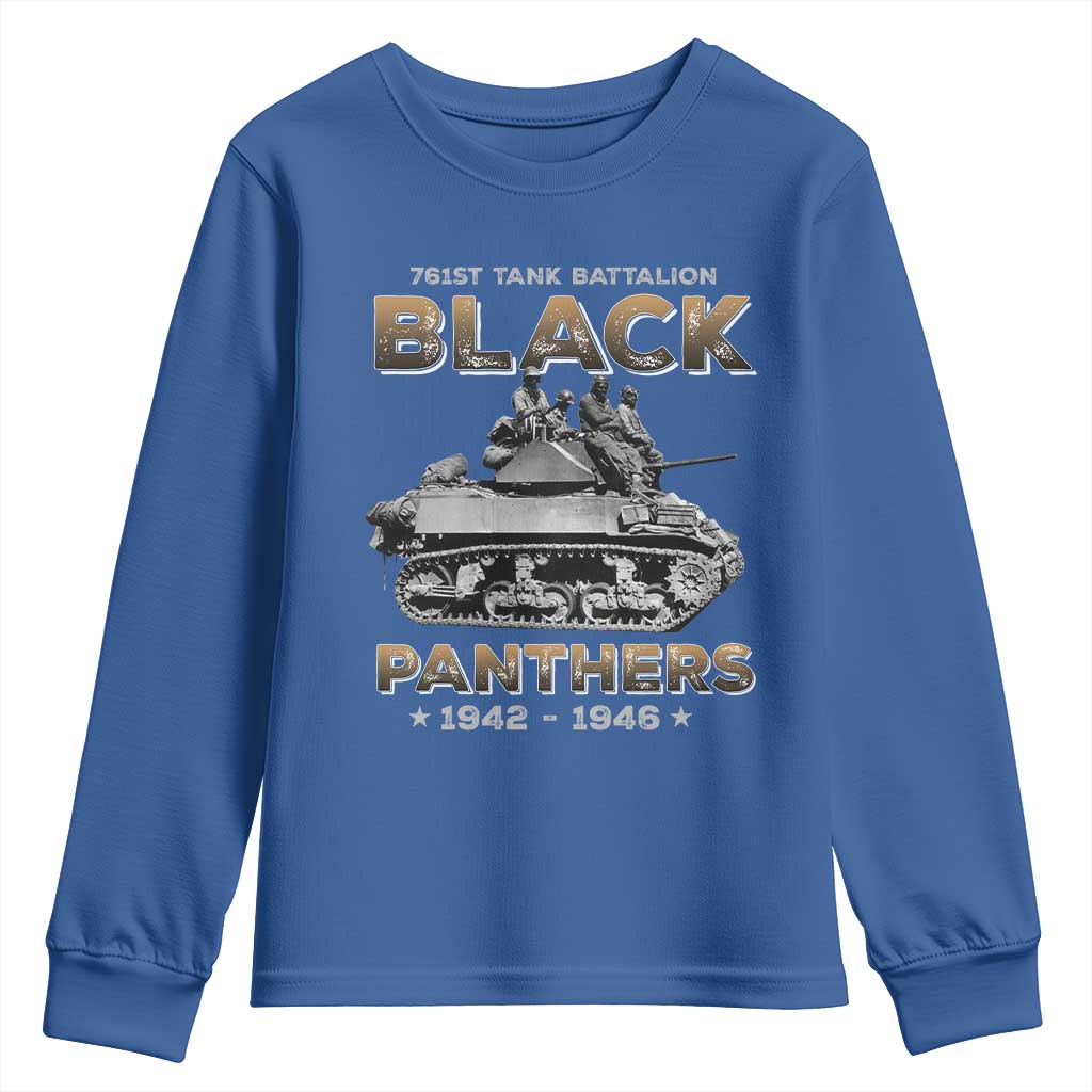 761st Tank Battalion Tribute Black Panther Party History Youth Sweatshirt