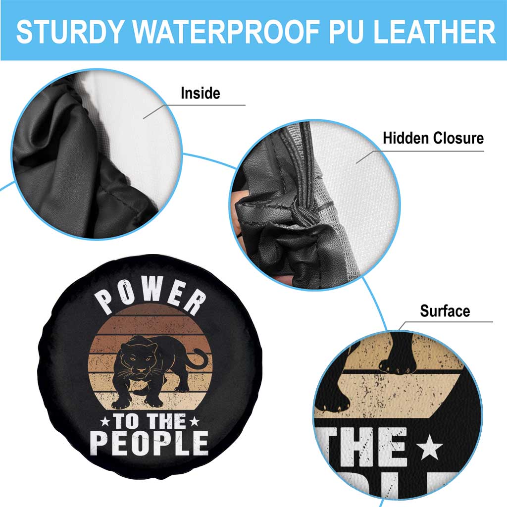 Black Panther Party Spare Tire Cover Power To The People Black History