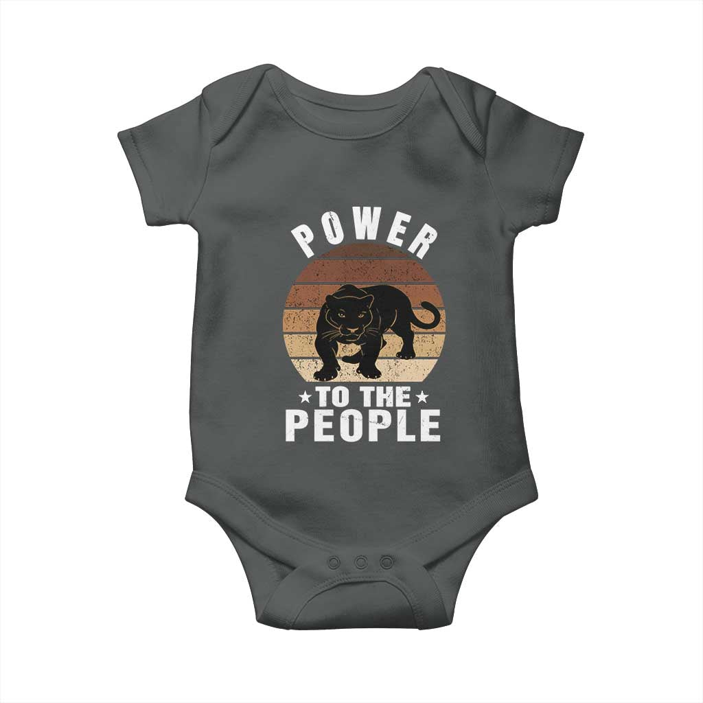 Black Panther Party Baby Onesie Power To The People Black History