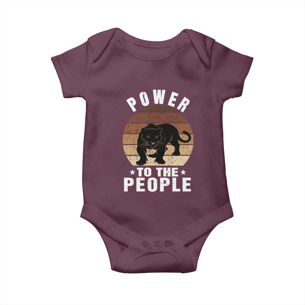 Black Panther Party Baby Onesie Power To The People Black History