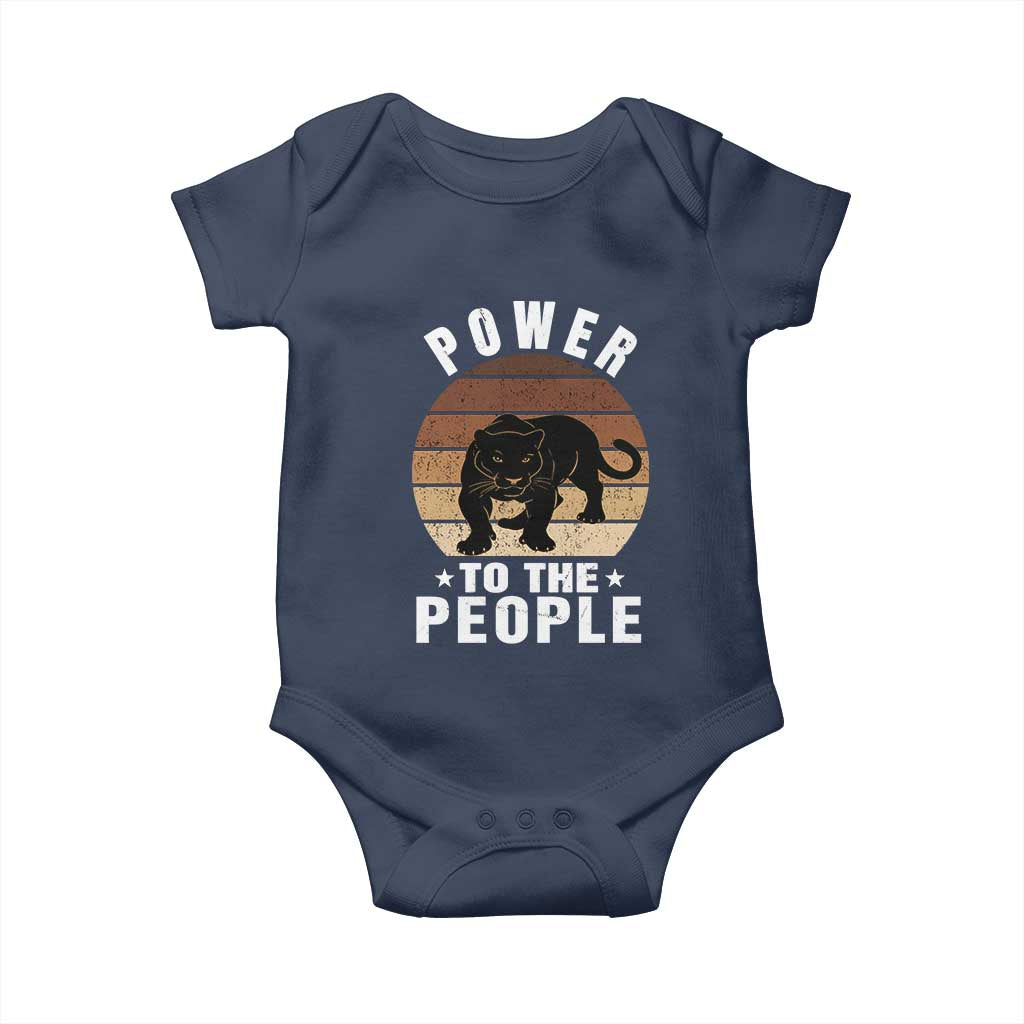 Black Panther Party Baby Onesie Power To The People Black History
