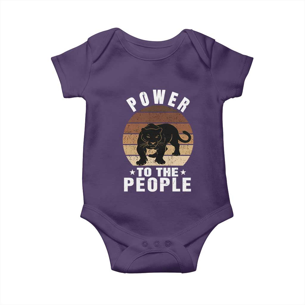 Black Panther Party Baby Onesie Power To The People Black History