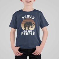 Black Panther Party T Shirt For Kid Power To The People Black History