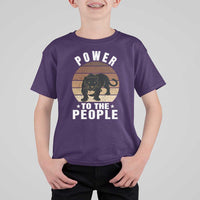 Black Panther Party T Shirt For Kid Power To The People Black History