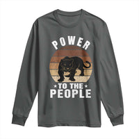 Black Panther Party Long Sleeve Shirt Power To The People Black History