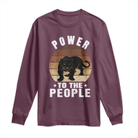 Black Panther Party Long Sleeve Shirt Power To The People Black History