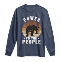 Black Panther Party Long Sleeve Shirt Power To The People Black History
