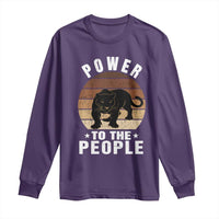 Black Panther Party Long Sleeve Shirt Power To The People Black History