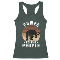 Black Panther Party Racerback Tank Top Power To The People Black History