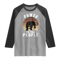 Black Panther Party Raglan Shirt Power To The People Black History