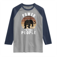Black Panther Party Raglan Shirt Power To The People Black History