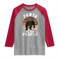 Black Panther Party Raglan Shirt Power To The People Black History