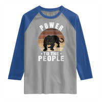 Black Panther Party Raglan Shirt Power To The People Black History